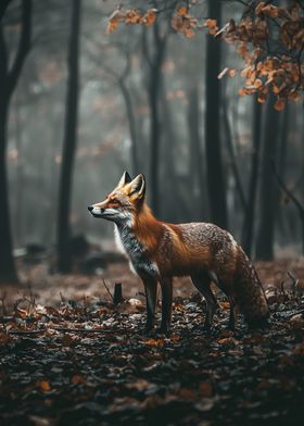 Red Fox in Forest