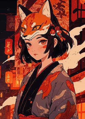 Kitsune Mask Girl