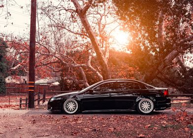 Acura Black Sedan