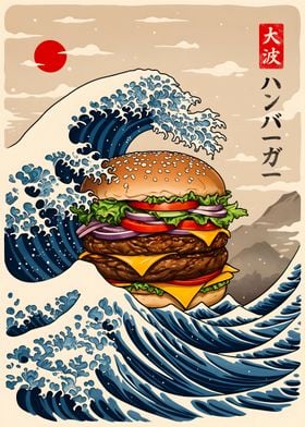 Burger Great Wave