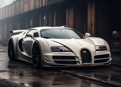 White Bugatti Veyron