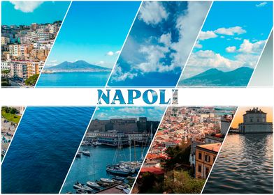 Naples Cityscape Collage