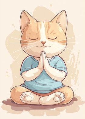 Meditating Cat