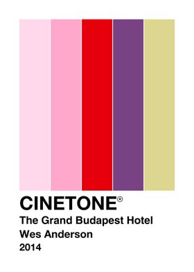 The Grand Budapest Hotel Color Palette ~ CINETONE