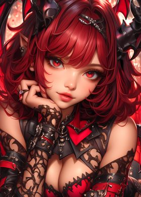 Red-Haired Demon Girl