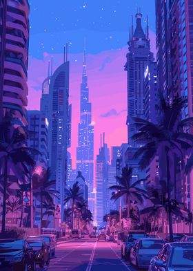 Neon Cityscape