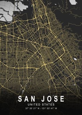 San Jose Silver Map