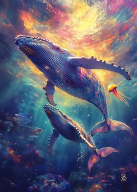 Humpback Whale Pair