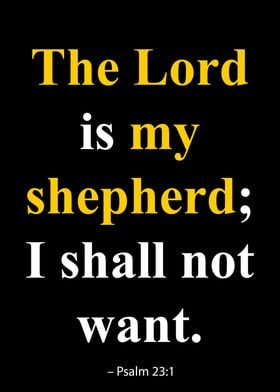 Psalm 23:1 Quote