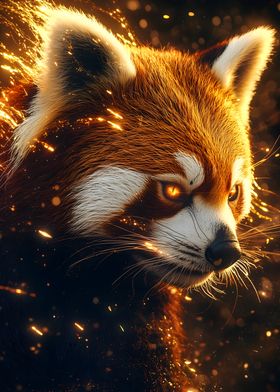 Majestic golden Red Panda