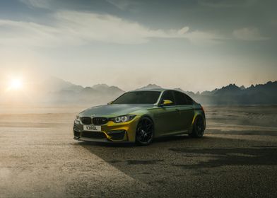 BMW M3 in Desert