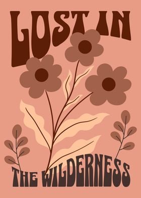 Retro Stylized Floral Wilderness