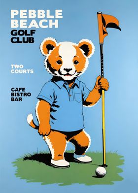 Pebble Beach Golf Club Poster