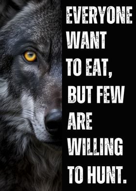 Wolf Motivation Quote