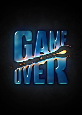 Game Over Text Art