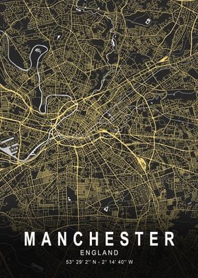 Manchester Silver Map