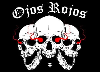 Skulls with Red Eyes - Ojos Rojos