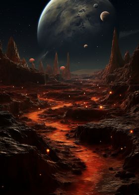 Lava Planet Landscape