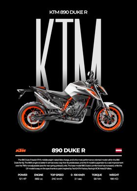 KTM 890 Duke R Motorcycle