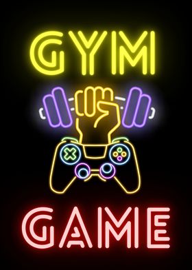 Gym Game Neon Sign