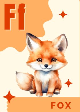 Fox Alphabet Card