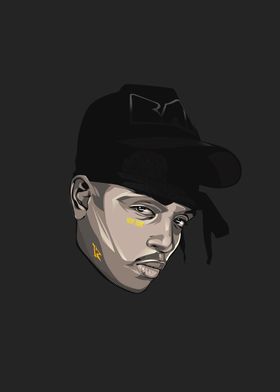 Ski Mask Hip Hop Artist Portrait 