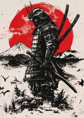 Samurai Warrior Art Print