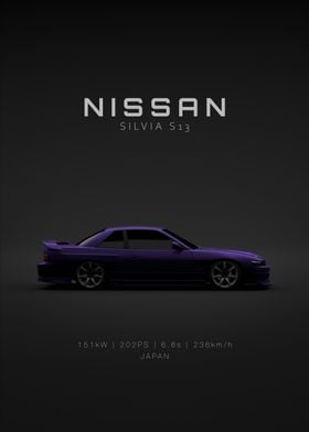 Nissan Silvia S13 Purple Specs