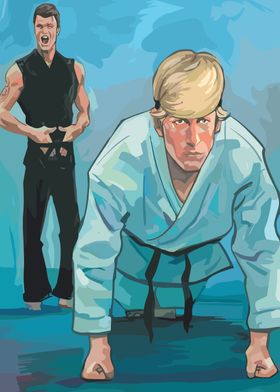 Karate Training Illustration