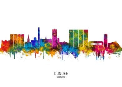 Dundee Skyline Watercolor