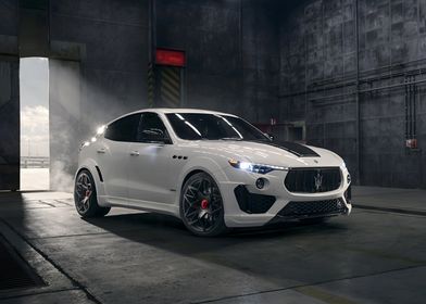 White Maserati Levante