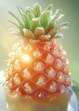 Glittery Pineapple