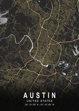 Austin Silver Map