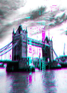 Tower Bridge Glitch Art