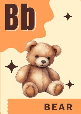 Alphabet Flashcard - Bear