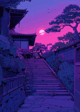 Japanese Night Scene