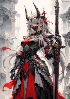 Anime Warrior Woman