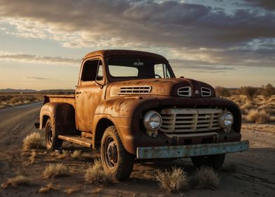 Rusty Vintage Pickup Truck