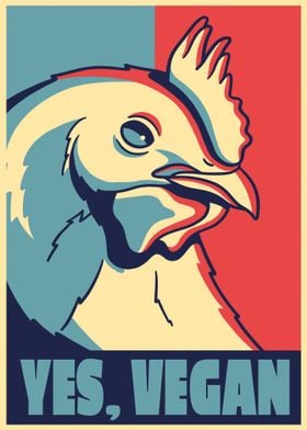 Vegan Chicken Poster