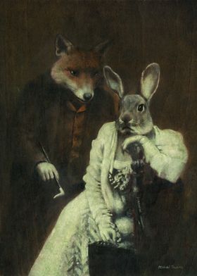 Fox and Rabbit Portrait