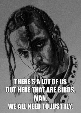 Travis Scott Quote Art