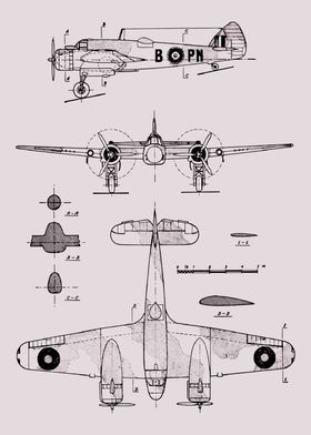 Bristol Beaufighter Blueprint