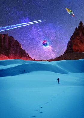 Lonely Man in a Cosmic Landscape