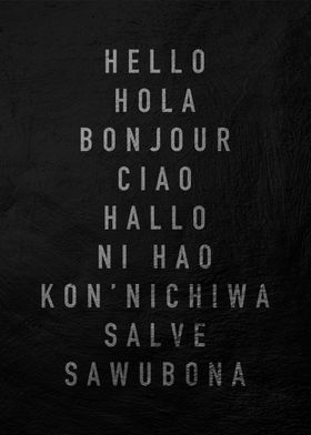 Hello in Many Languages