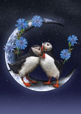 Puffins on the Moon