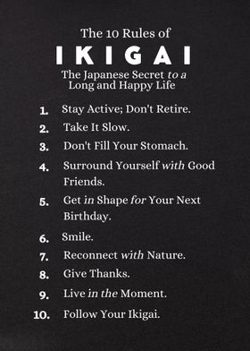 Ikigai: 10 Rules for a Happy Life