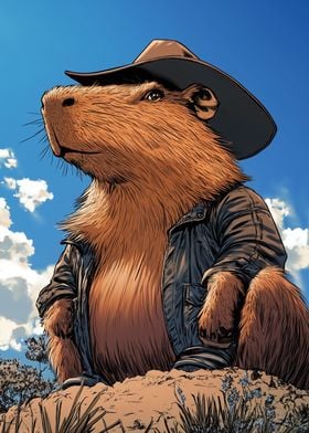 Capybara Cowboy