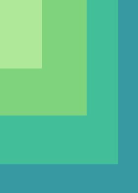 Abstract Green and Blue Geometric