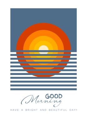 Good Morning Minimal Modern Poster Design.