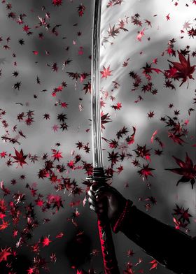 Red Samurai Sword